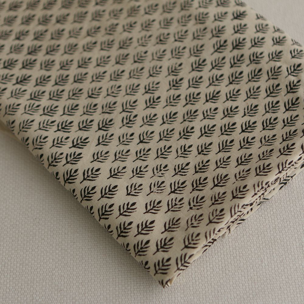 Kamala B - Tissu indien coton hand block traditionnel