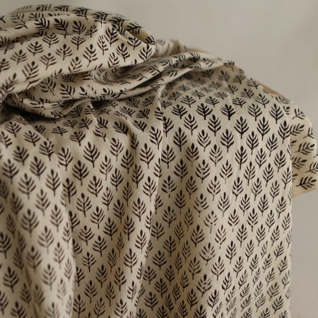 Kamala B - Tissu indien coton hand block traditionnel Kamala B - Tissu indien coton hand block traditionnel