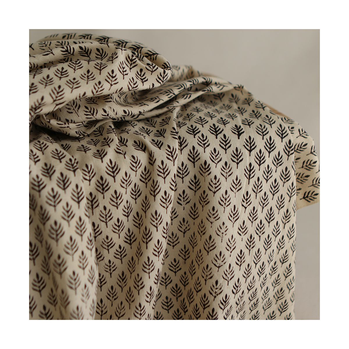 Kamala B - Tissu indien coton hand block traditionnel Kamala B - Tissu indien coton hand block traditionnel