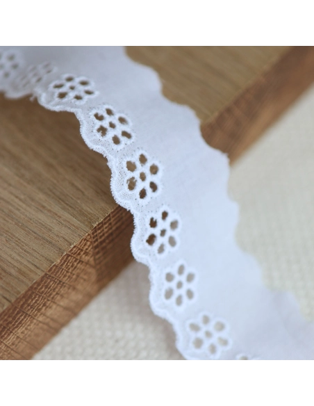 copy of Galon coton broderie blanc40mm x1m