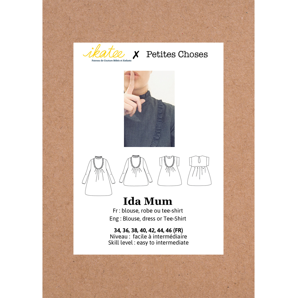 Pochette patron Ikatee IDA mum 34-46 Pochette patron Ikatee IDA mum 34-46