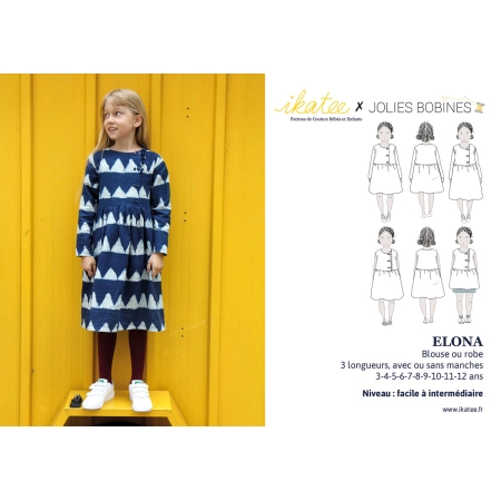 Pochette patron Ikatee ELONA kids 3A-12A 2