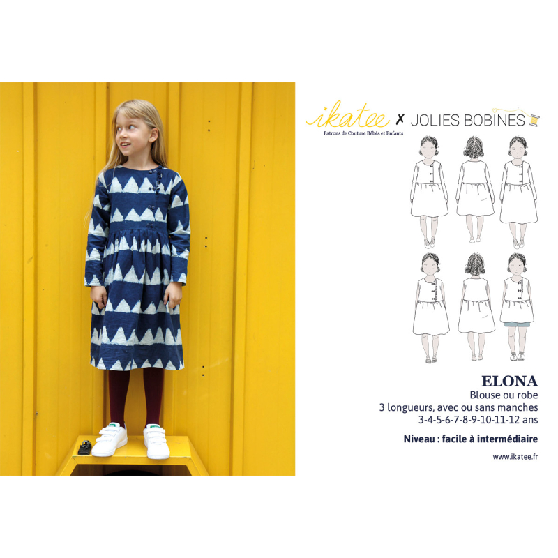 Pochette patron Ikatee ELONA kids 3A-12A