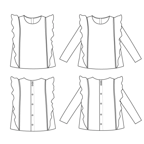 Pochette patron Ikatee HIBISCUS kids 3A-12A 2