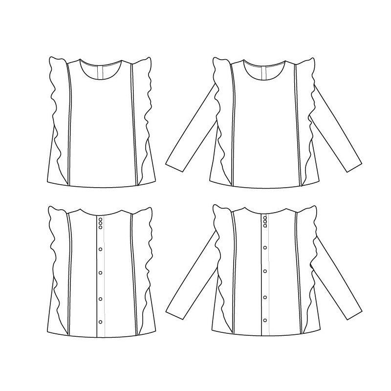 Pochette patron Ikatee HIBISCUS kids 3A-12A