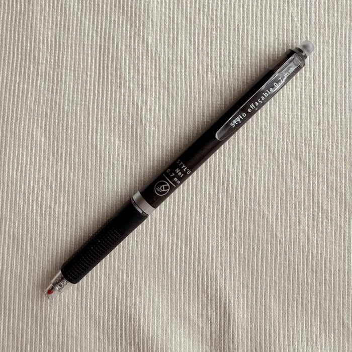 Stylo à friction effaçable à la chaleur 7mm Noir