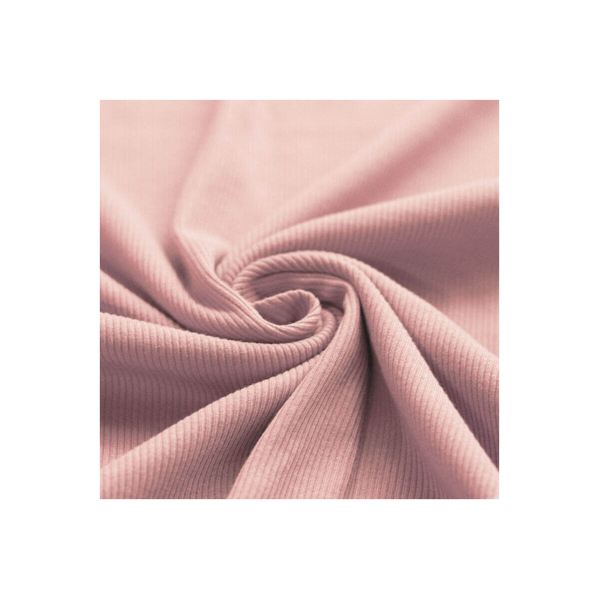 Jersey coton côtes fines coloris rose nude Jersey coton côtes fines coloris rose nude