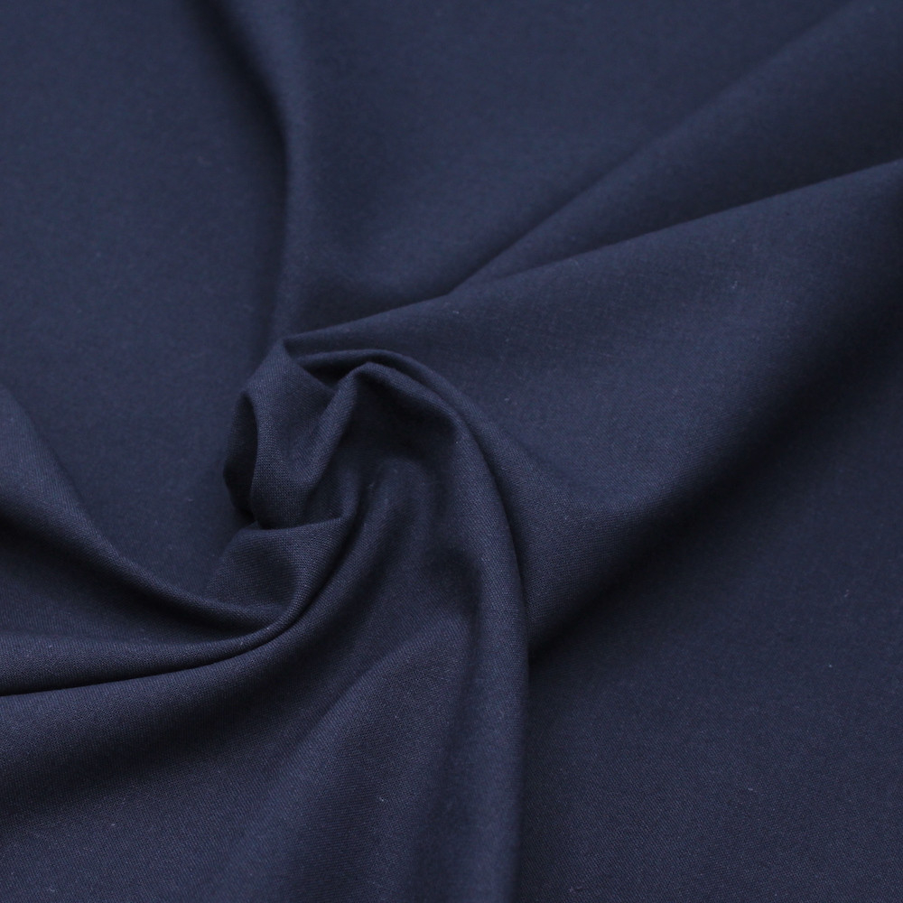 Popeline de coton douce qualité SWEET coloris uni bleu marine Popeline de coton douce qualité SWEET coloris uni bleu marine