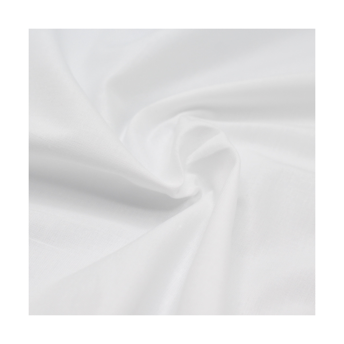 Popeline de coton douce qualité SWEET coloris uni blanc