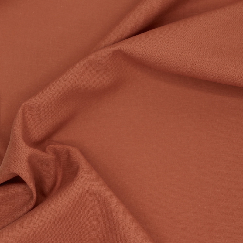 Popeline de coton douce qualité SWEET coloris uni écureuil