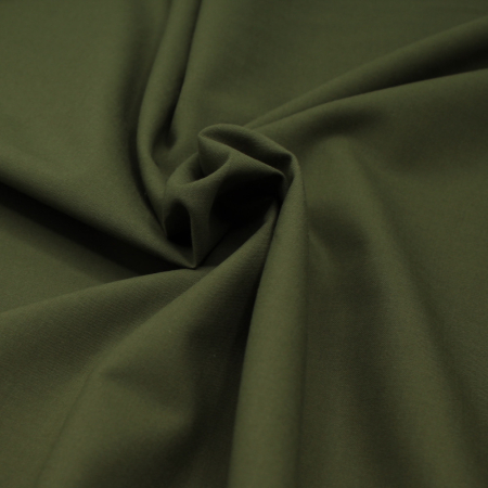 Popeline de coton douce qualité SWEET coloris uni olive Popeline de coton douce qualité SWEET coloris uni olive