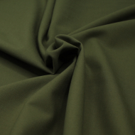 Popeline de coton douce qualité SWEET coloris uni olive