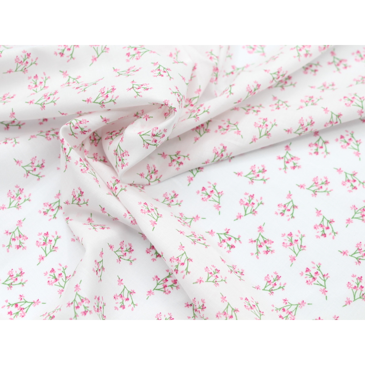 Batiste de coton bio SILKYNE à imprimé fleuri Batiste de coton bio SILKYNE à imprimé fleuri