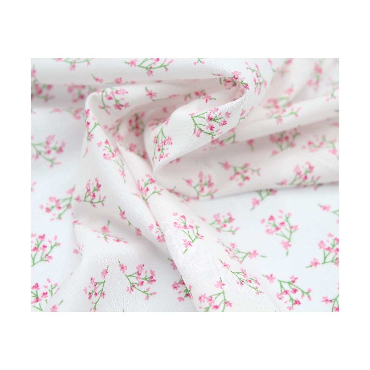 Batiste de coton bio SILKYNE à imprimé fleuri Batiste de coton bio SILKYNE à imprimé fleuri