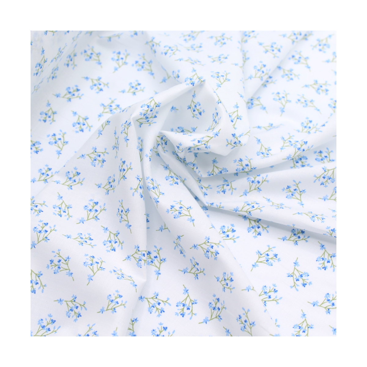 Batiste de coton bio SILKYNE à imprimé fleuri Batiste de coton bio SILKYNE à imprimé fleuri