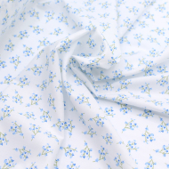 Batiste de coton bio SILKYNE à imprimé fleuri