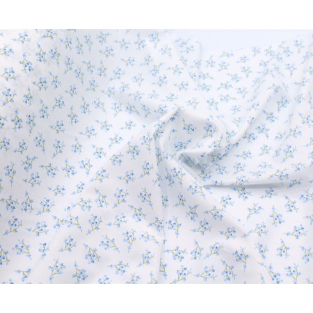 Batiste de coton bio SILKYNE à imprimé fleuri Batiste de coton bio SILKYNE à imprimé fleuri