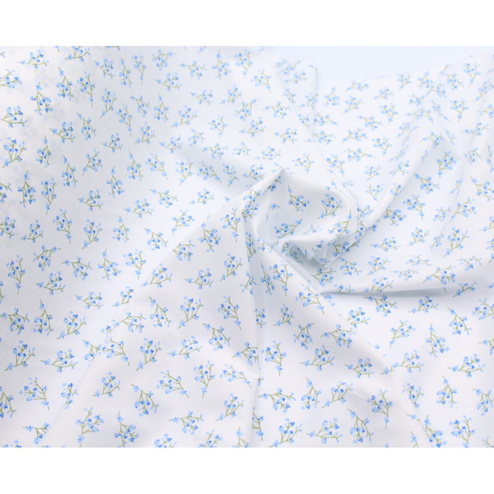 Batiste de coton bio SILKYNE à imprimé fleuri
