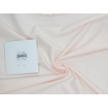 Popeline de coton douce qualité SWEET coloris uni rose nude Popeline de coton douce qualité SWEET coloris uni rose nude
