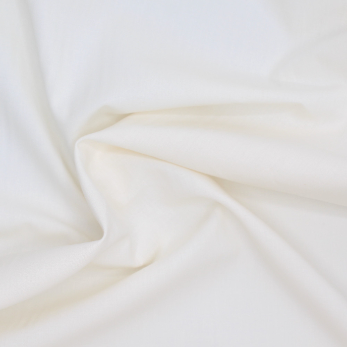 Popeline de coton douce qualité SWEET coloris uni écru