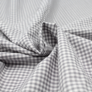 Coton vichy carreaux 2.7mm gris
