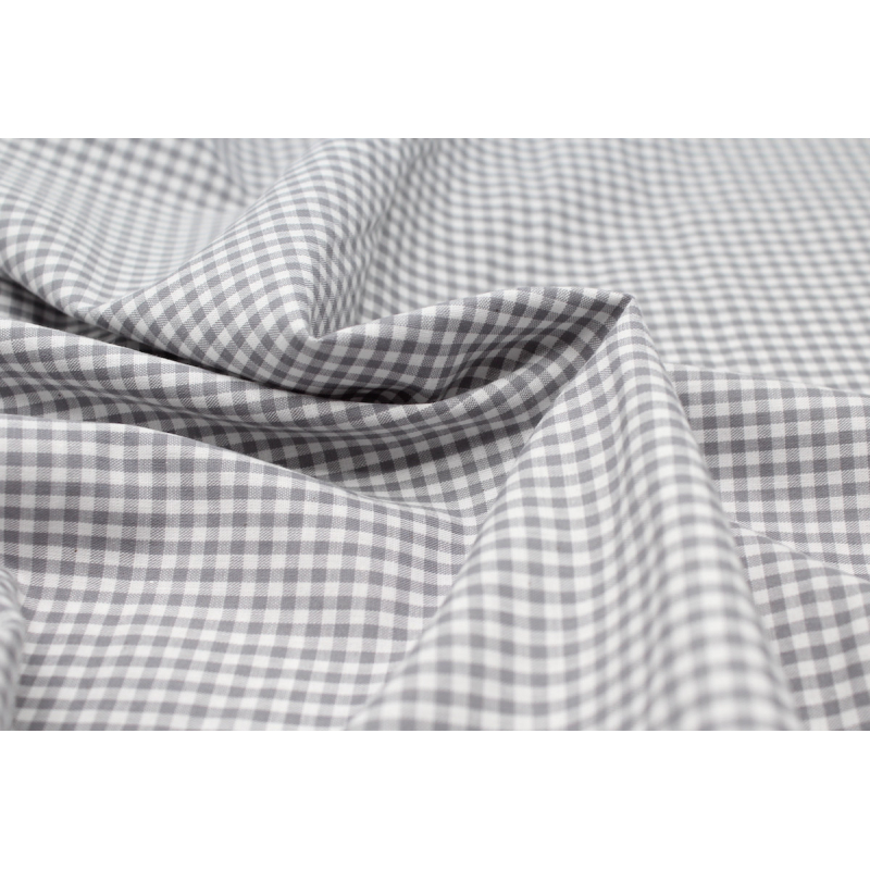 Coton vichy carreaux 2.7mm gris