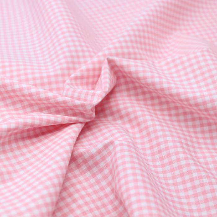 Coton vichy carreaux 2.7mm rose malabar