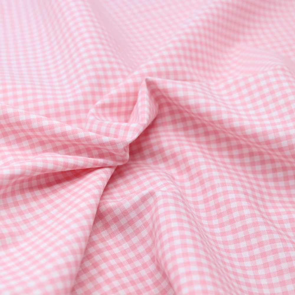 Coton vichy carreaux 2.7mm rose malabar