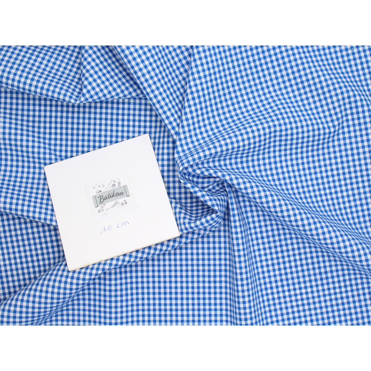 Coton vichy carreaux 2.7mm bleu royal Coton vichy carreaux 2.7mm bleu royal