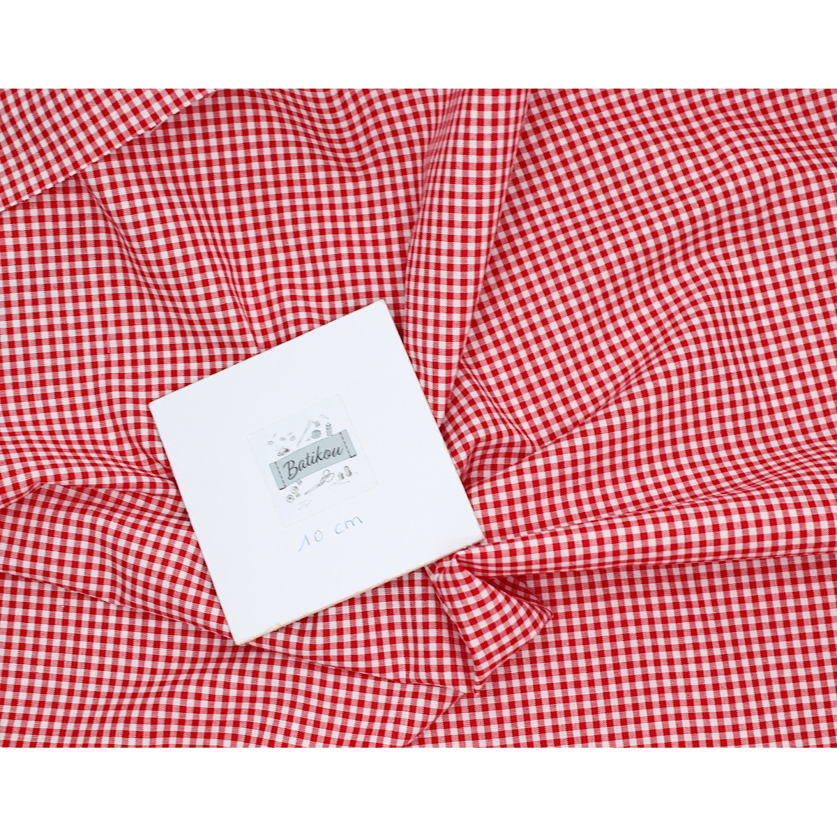 Coton vichy carreaux 2.7mm rouge Coton vichy carreaux 2.7mm rouge