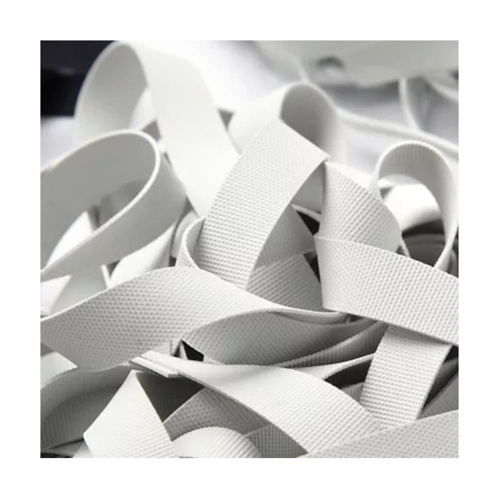 Elastique plat souple 6mm sans LATEX blanc x 1m