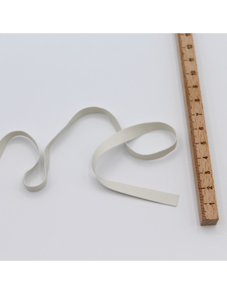 Elastique plat souple 6mm sans LATEX blanc x 1m