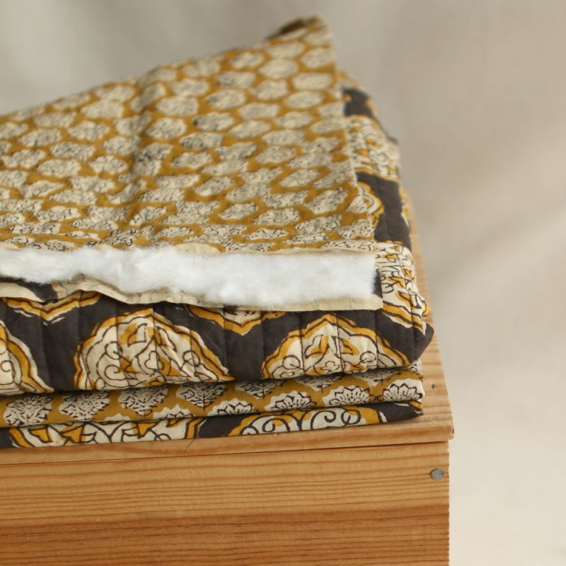 Rani - Tissu indien coton hand block traditionnel