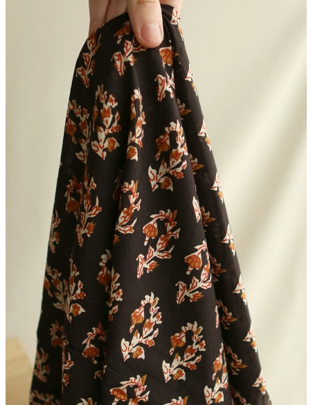 Kajal B - Tissu indien coton hand block traditionnel