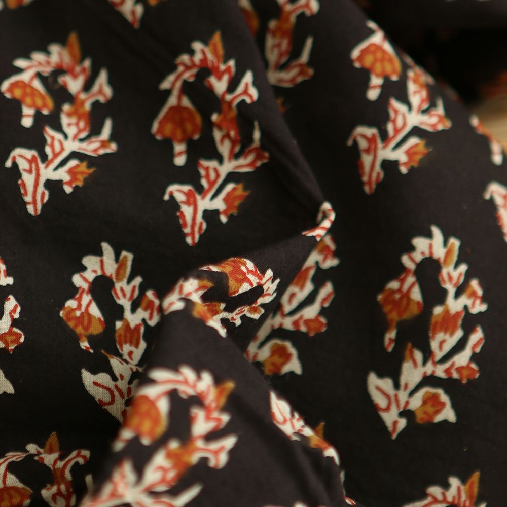 Kajal B - Tissu indien coton hand block traditionnel