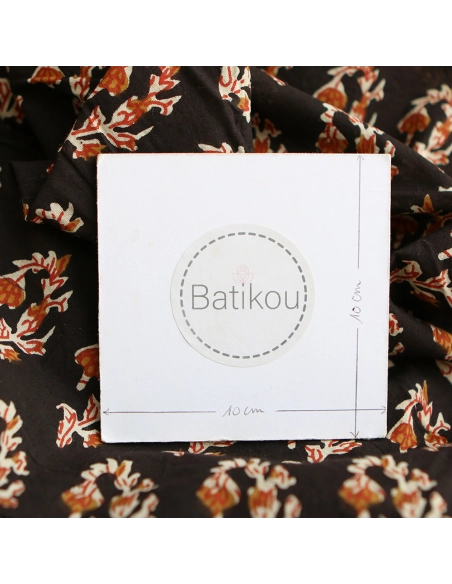 Kajal B - Tissu indien coton hand block traditionnel