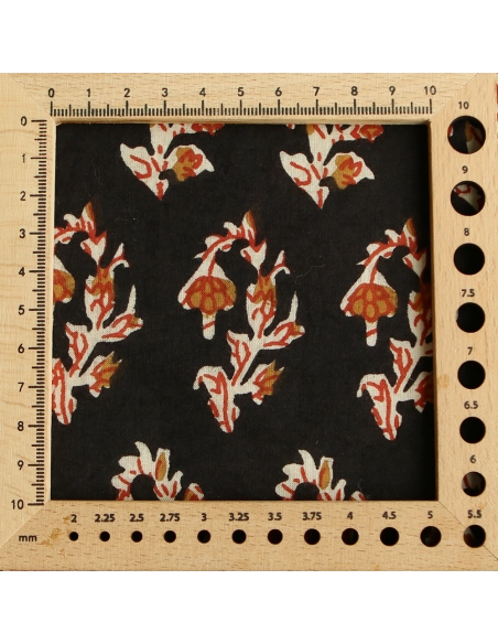 Kajal B - Tissu indien coton hand block traditionnel