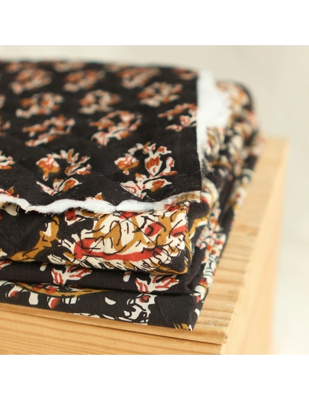 Kajal B - Tissu indien coton hand block traditionnel