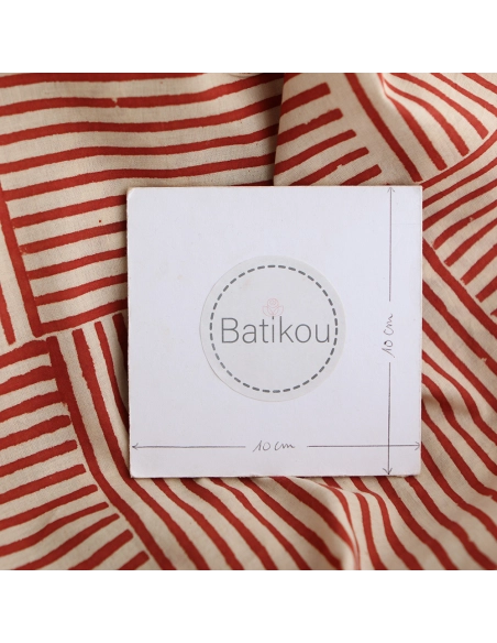 copy of Charvi - Tissu indien coton hand block traditionnel