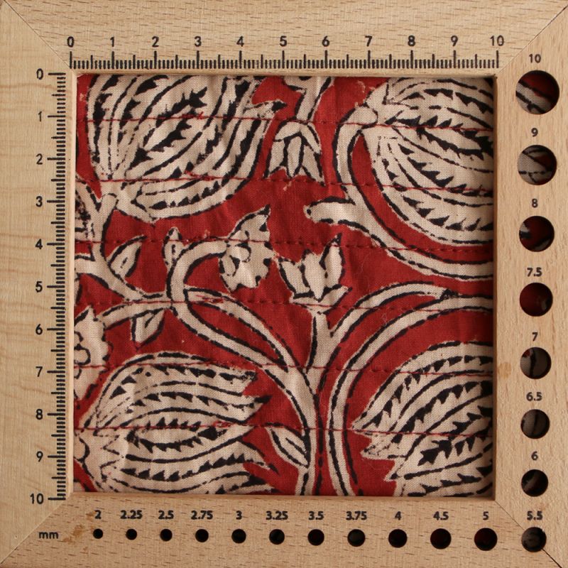 copy of Kajal - Tissu indien matelassé double face coton hand block teal largeur 100cm