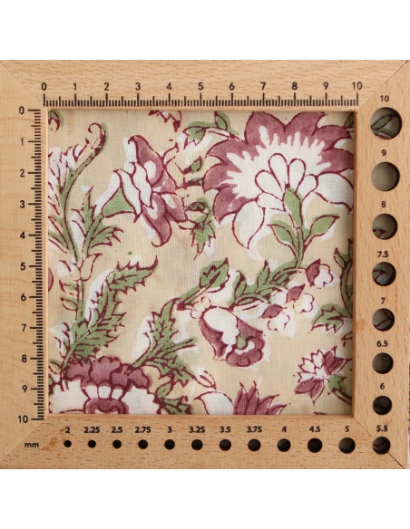 Diya - Tissu indien coton hand block traditionnel