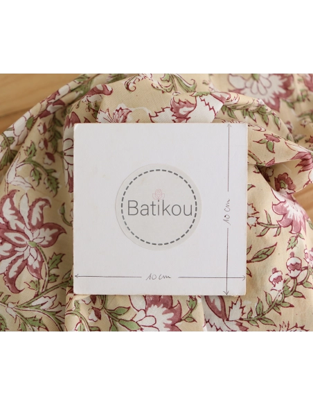 Diya - Tissu indien coton hand block traditionnel