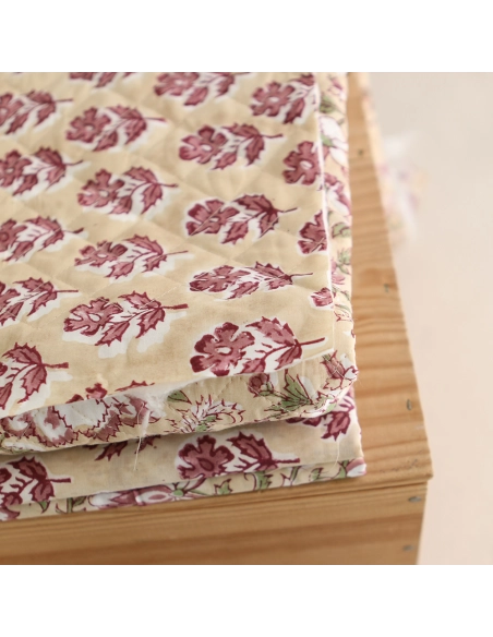 Diya - Tissu indien coton hand block traditionnel