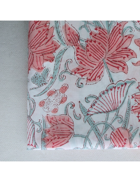 Yamini - Tissu indien coton hand block traditionnel