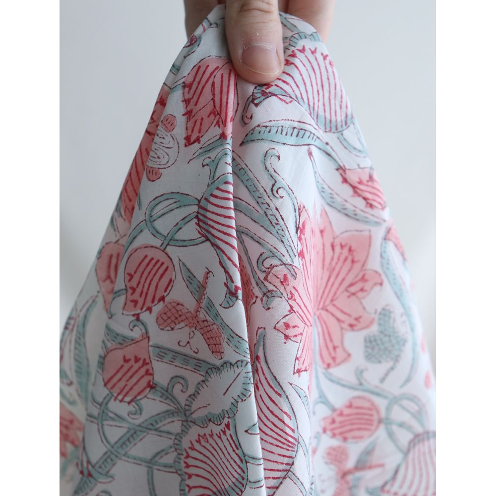 Yamini - Tissu indien coton hand block traditionnel