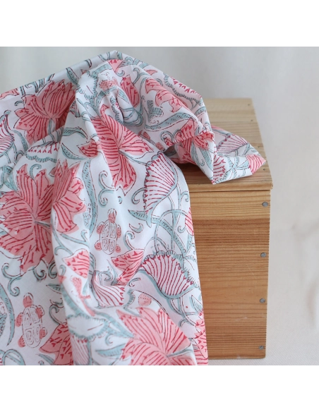 Yamini - Tissu indien coton hand block traditionnel