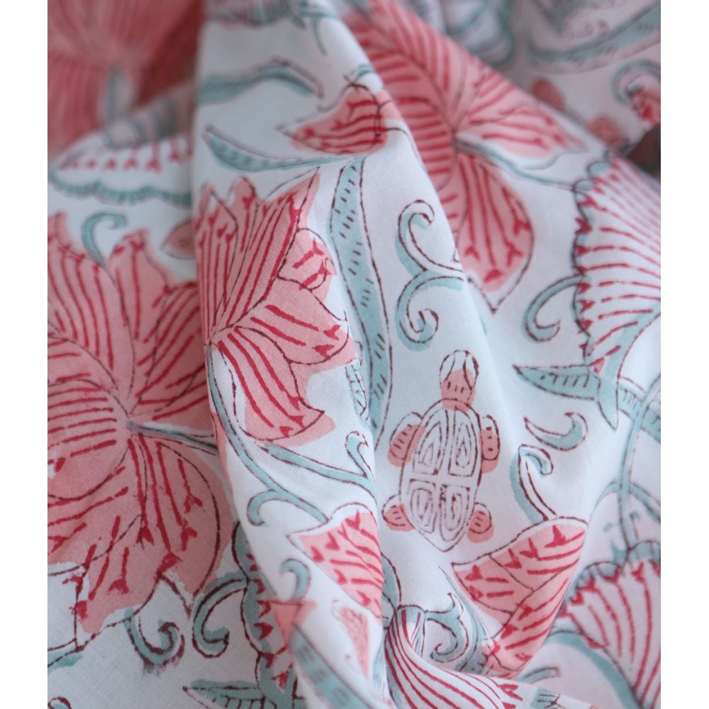 Yamini - Tissu indien coton hand block traditionnel