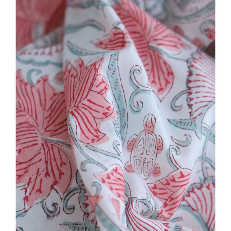 Yamini - Tissu indien coton hand block traditionnel