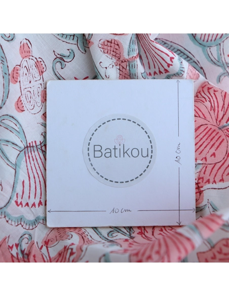 Yamini - Tissu indien coton hand block traditionnel