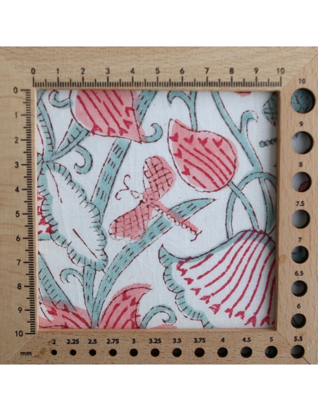 Yamini - Tissu indien coton hand block traditionnel